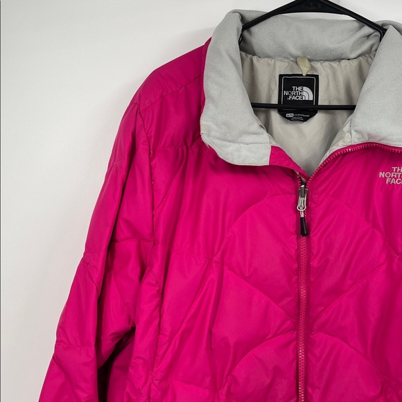 The North Face Women's Fuchsia 550 Down Quilted Puffer Jacket XL - Picture 5 of 13